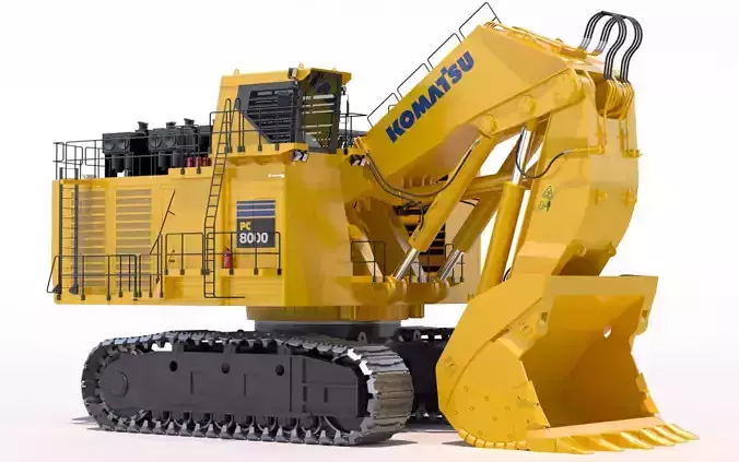 Komatsu PC8000 Shovel 3D model