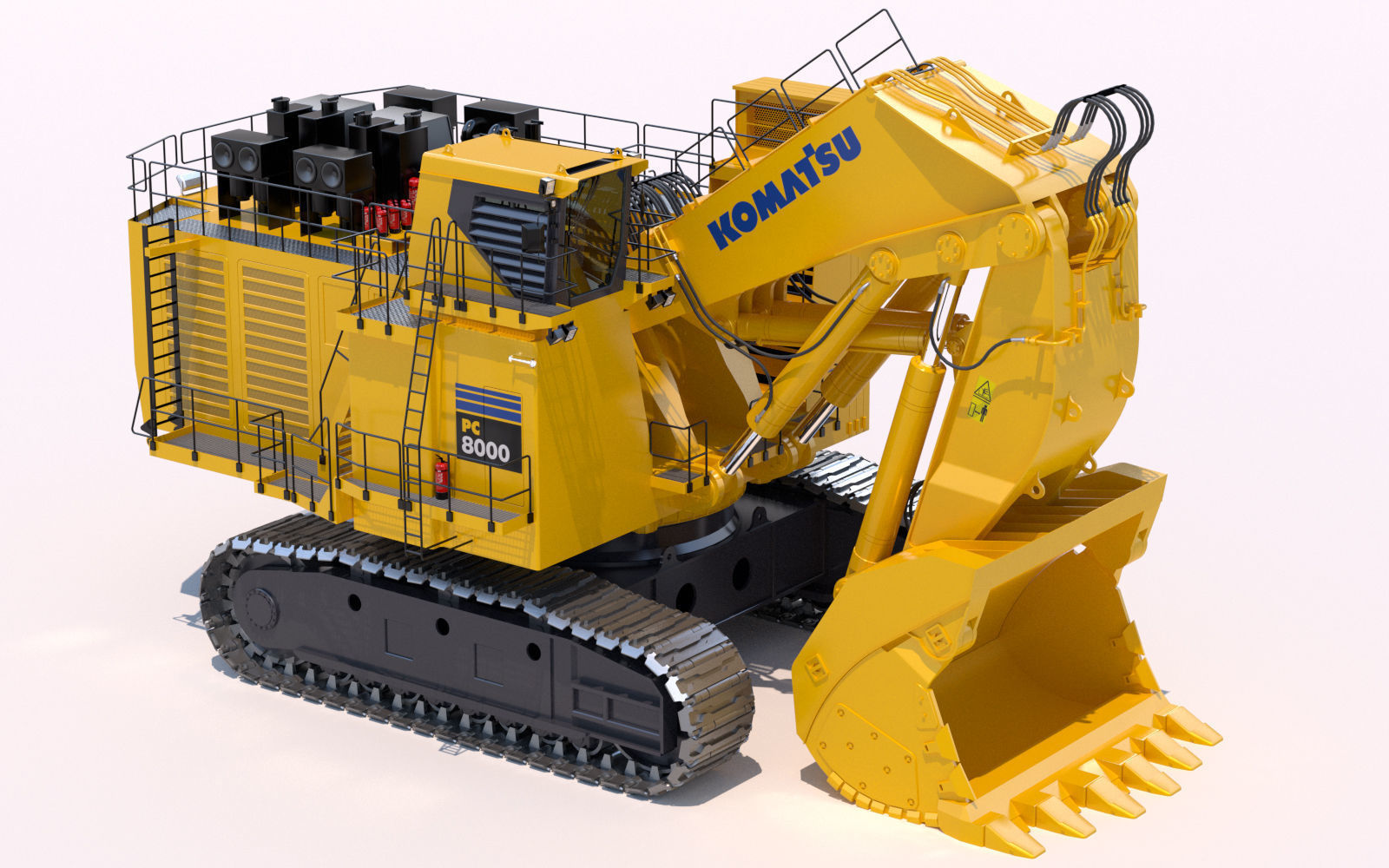 Komatsu PC8000 Shovel 3D model_5