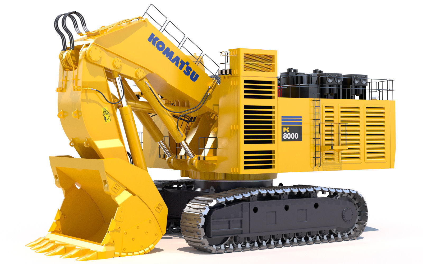 Komatsu PC8000 Shovel 3D model_2