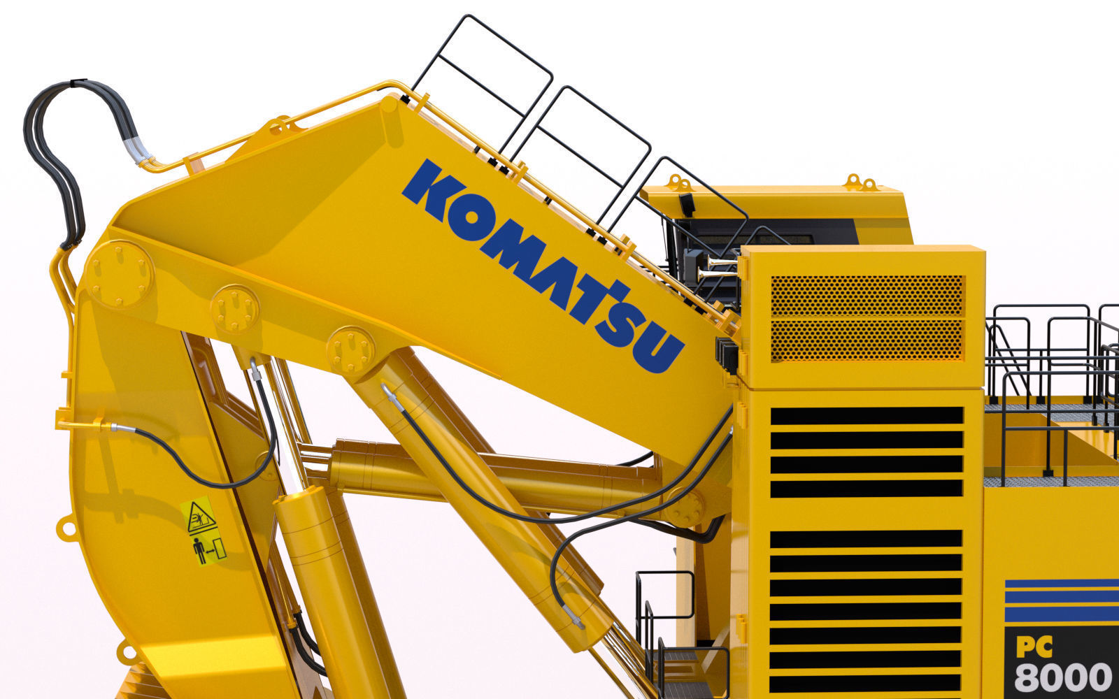 Komatsu PC8000 Shovel 3D model_17