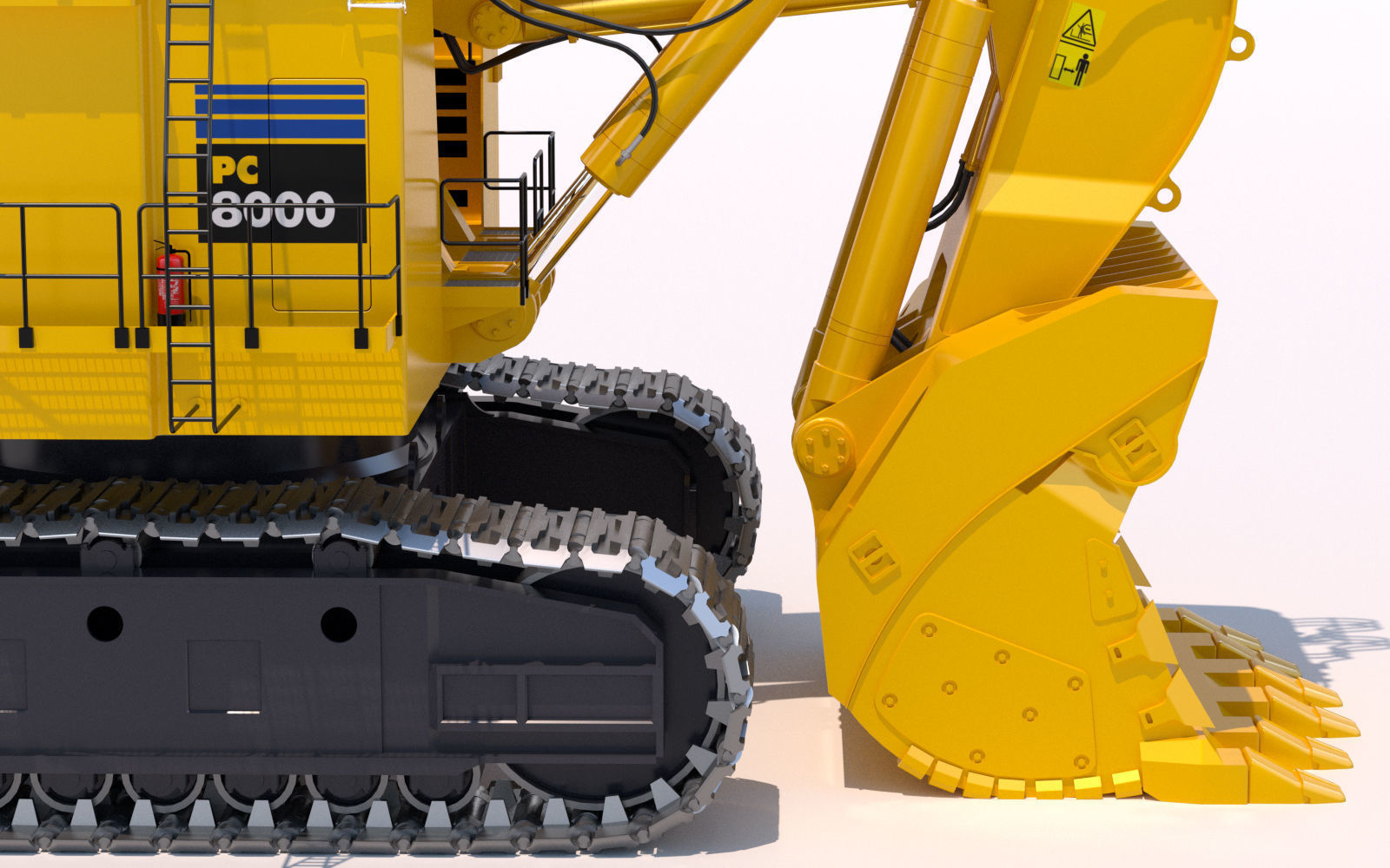Komatsu PC8000 Shovel 3D model_16
