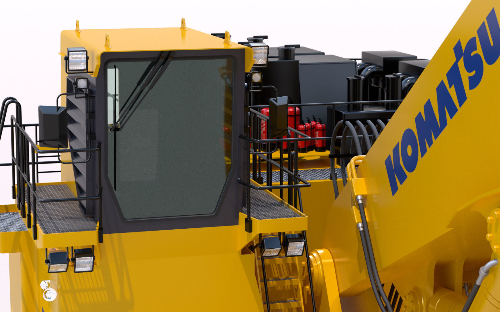 Komatsu PC8000 Shovel 3D model_15