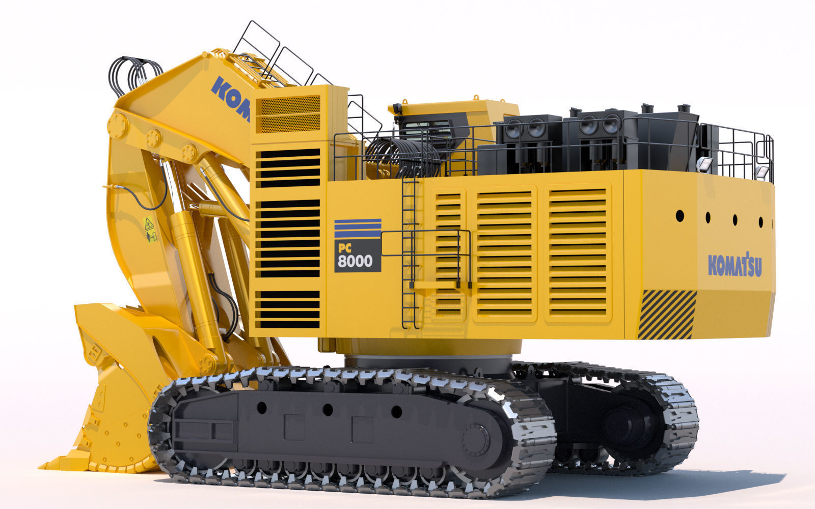 Komatsu PC8000 Shovel 3D model_3