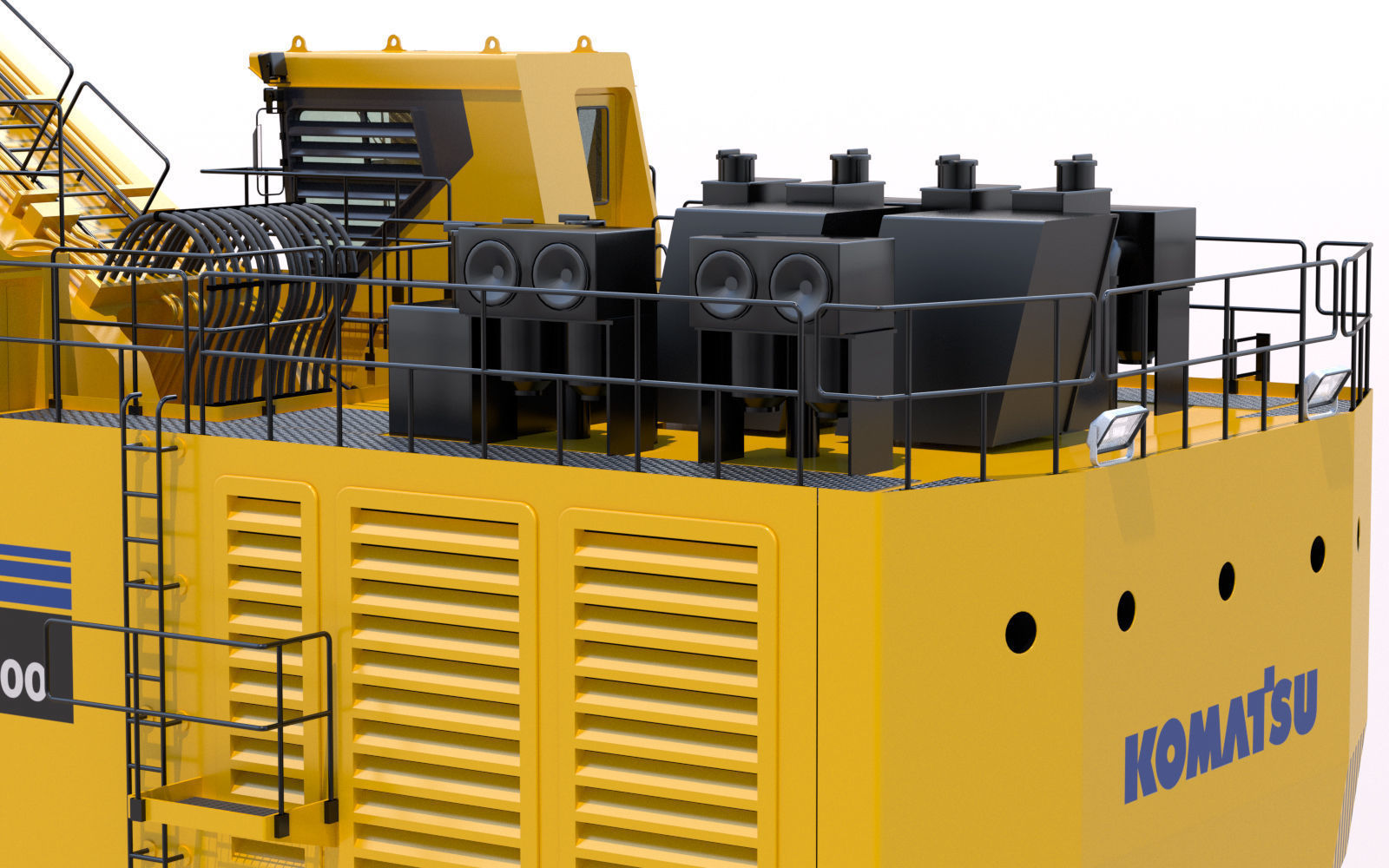 Komatsu PC8000 Shovel 3D model_12