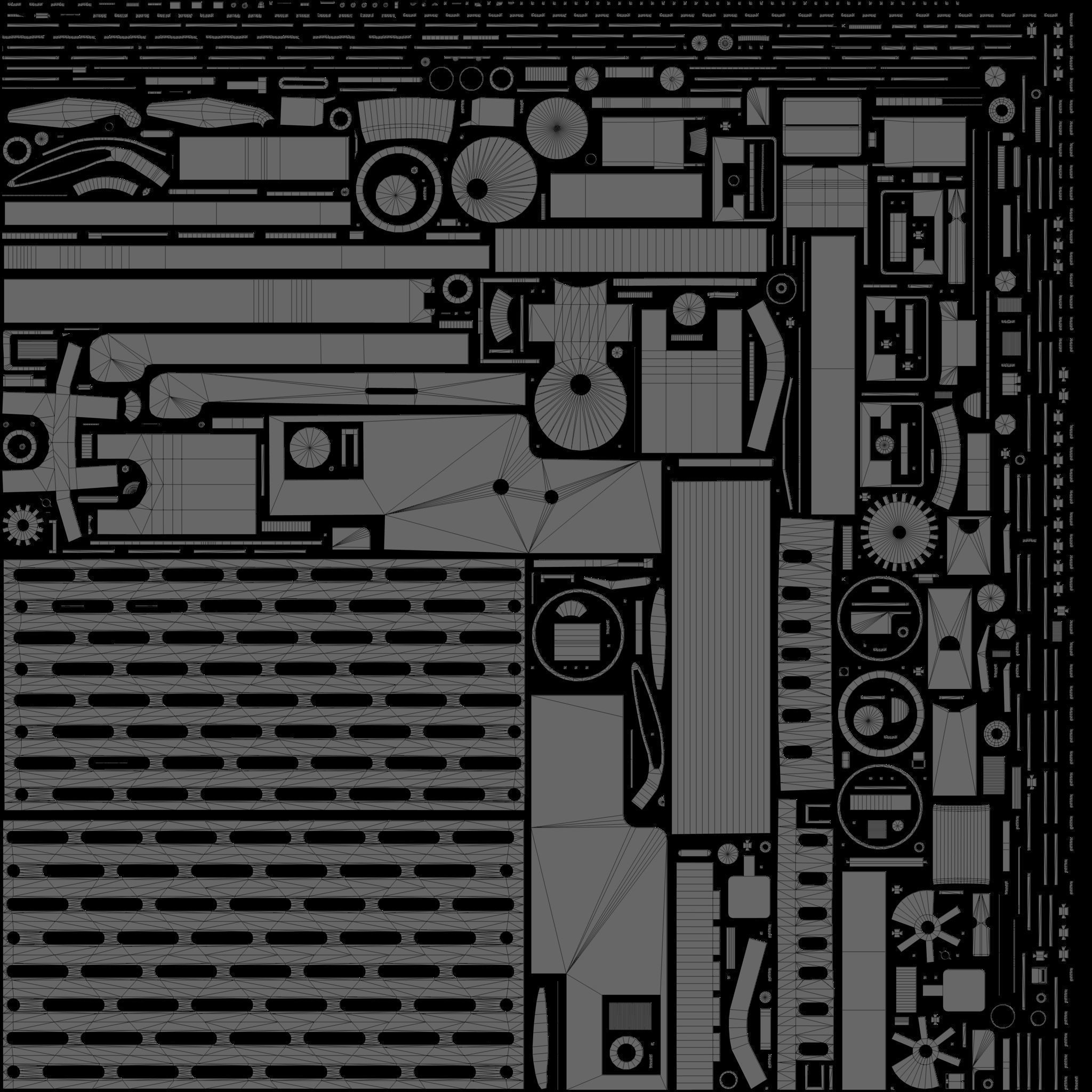 Fokker D VII biplane game-ready asset Free low-poly 3D model_24