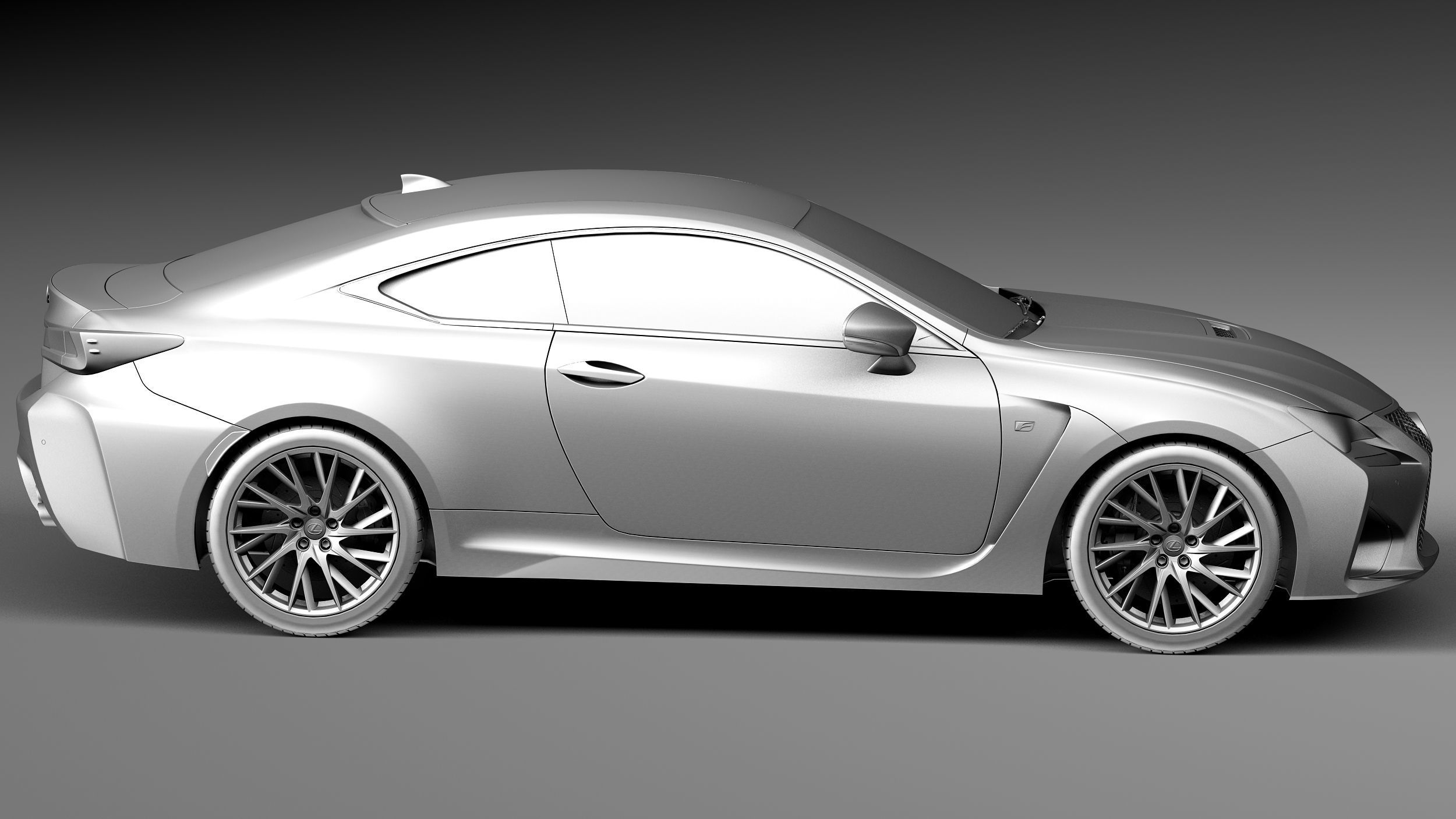 Lexus RC F 2015 3D model_14