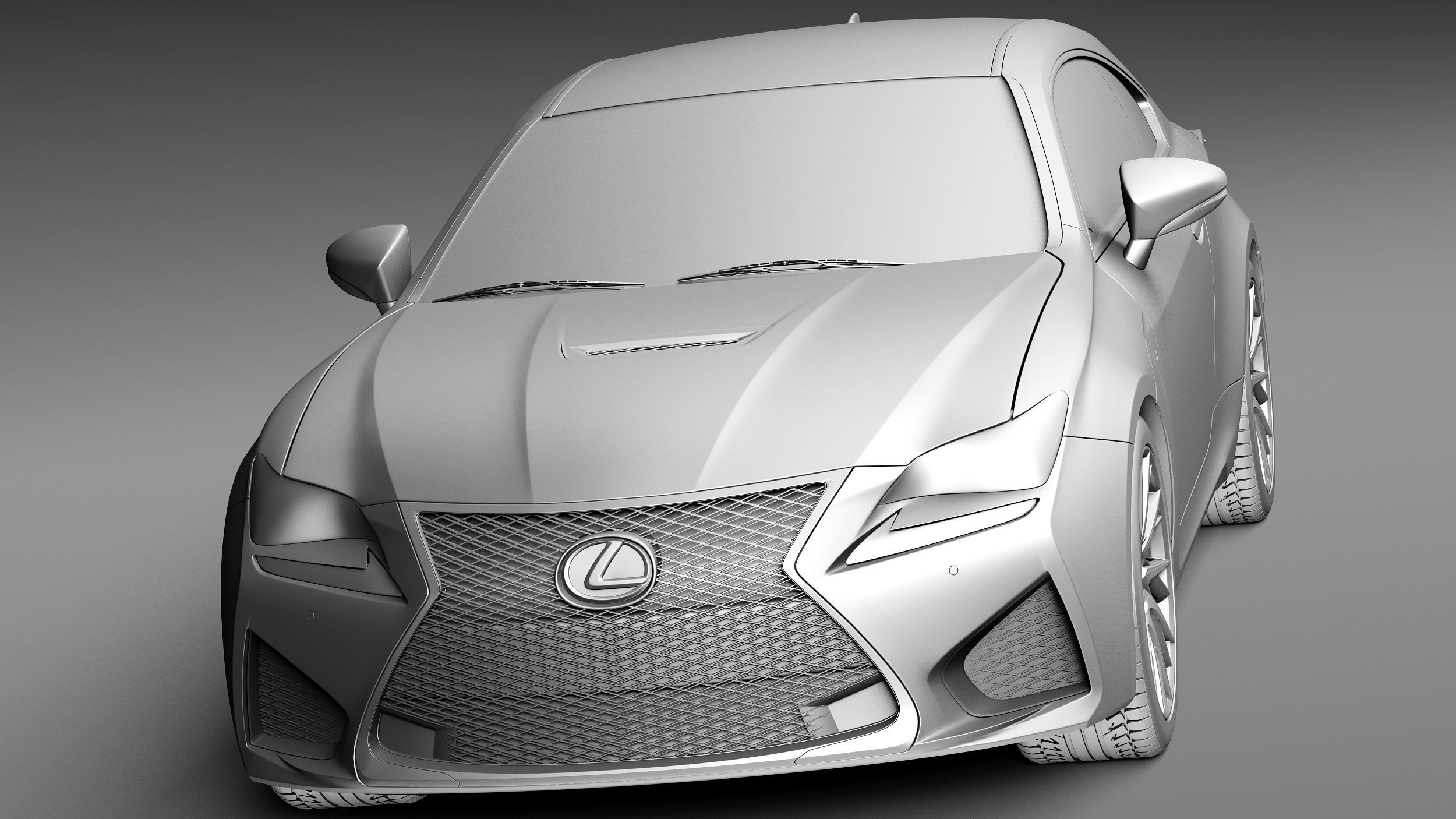 Lexus RC F 2015 3D model_9