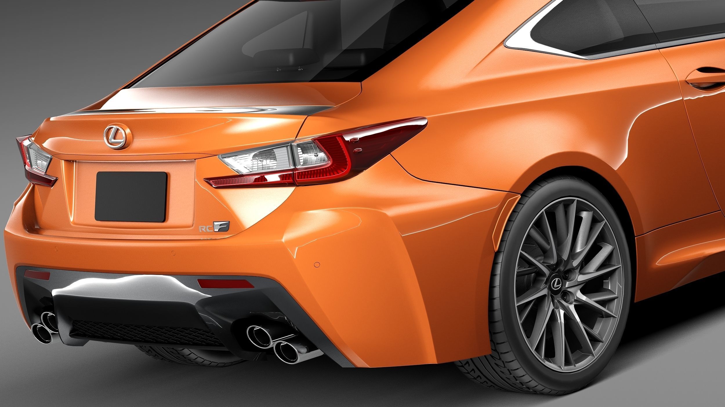 Lexus RC F 2015 3D model_3