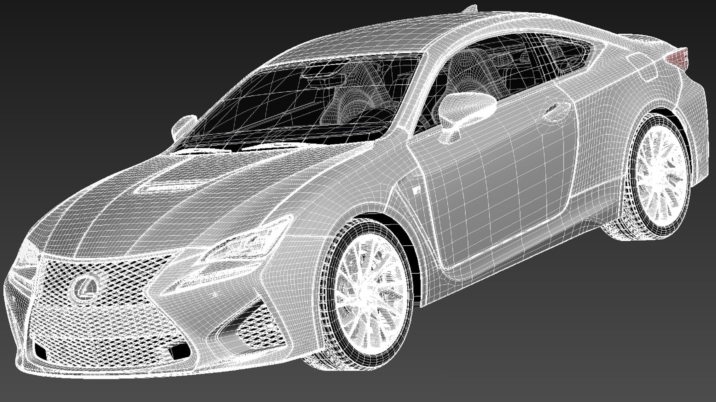 Lexus RC F 2015 3D model_16