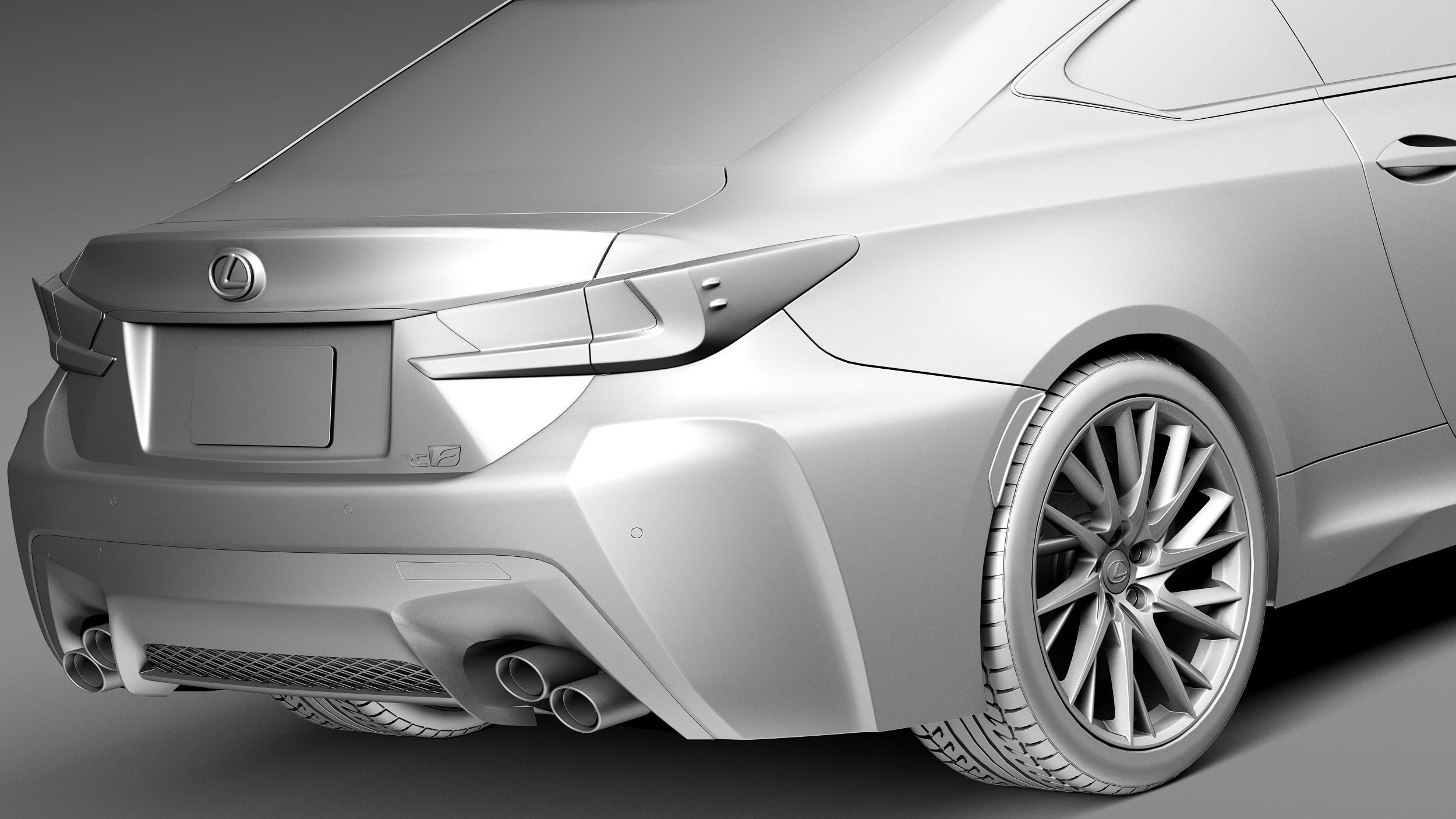 Lexus RC F 2015 3D model_11