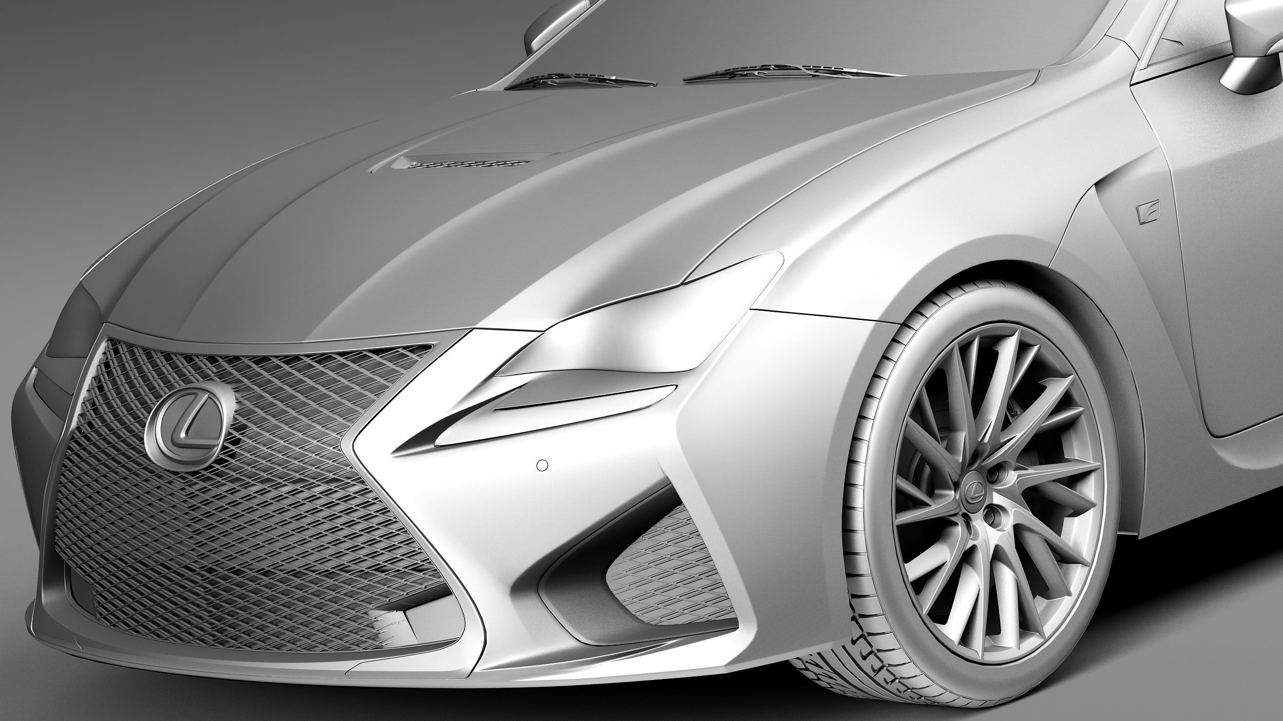 Lexus RC F 2015 3D model_10