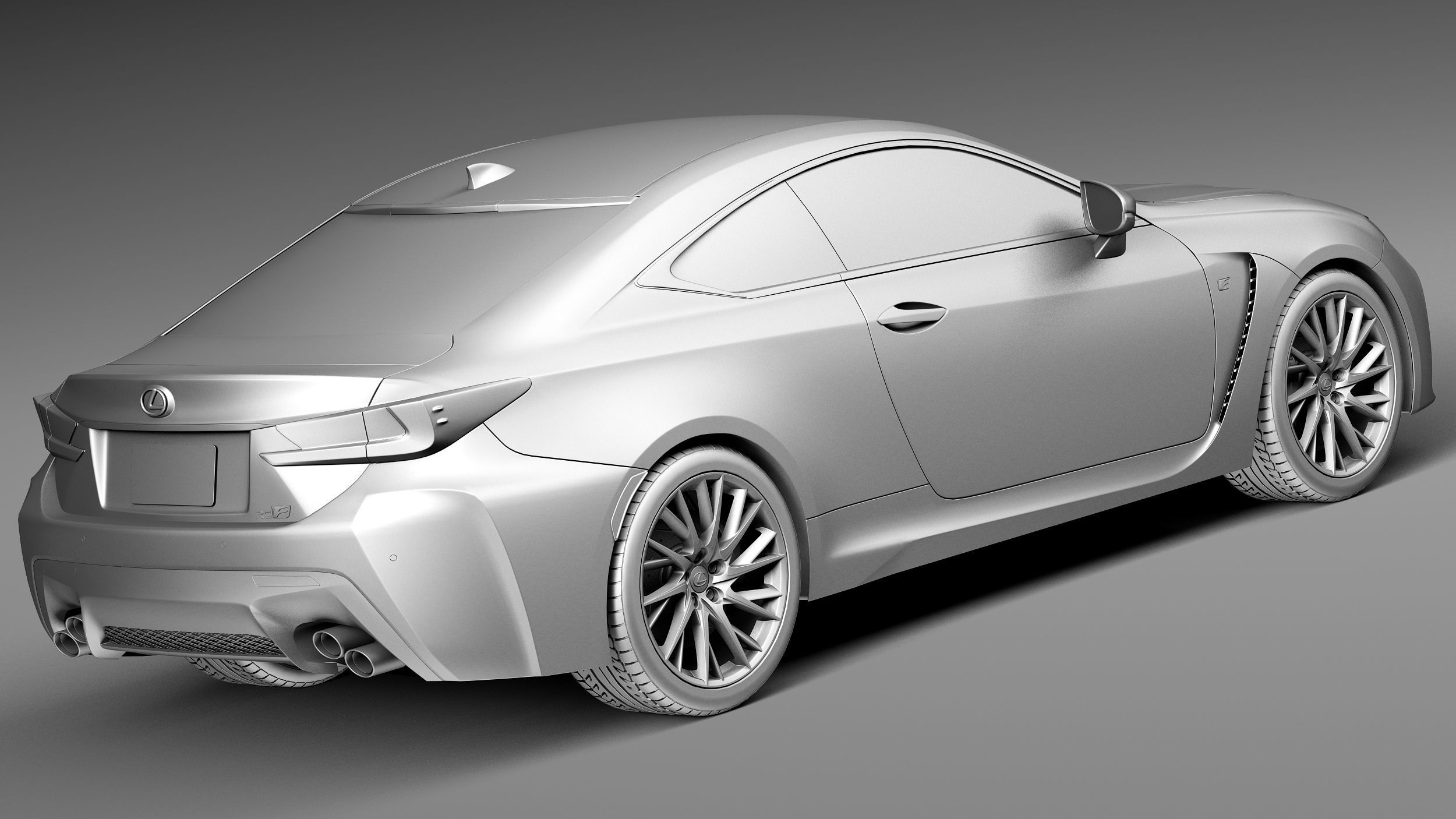 Lexus RC F 2015 3D model_12