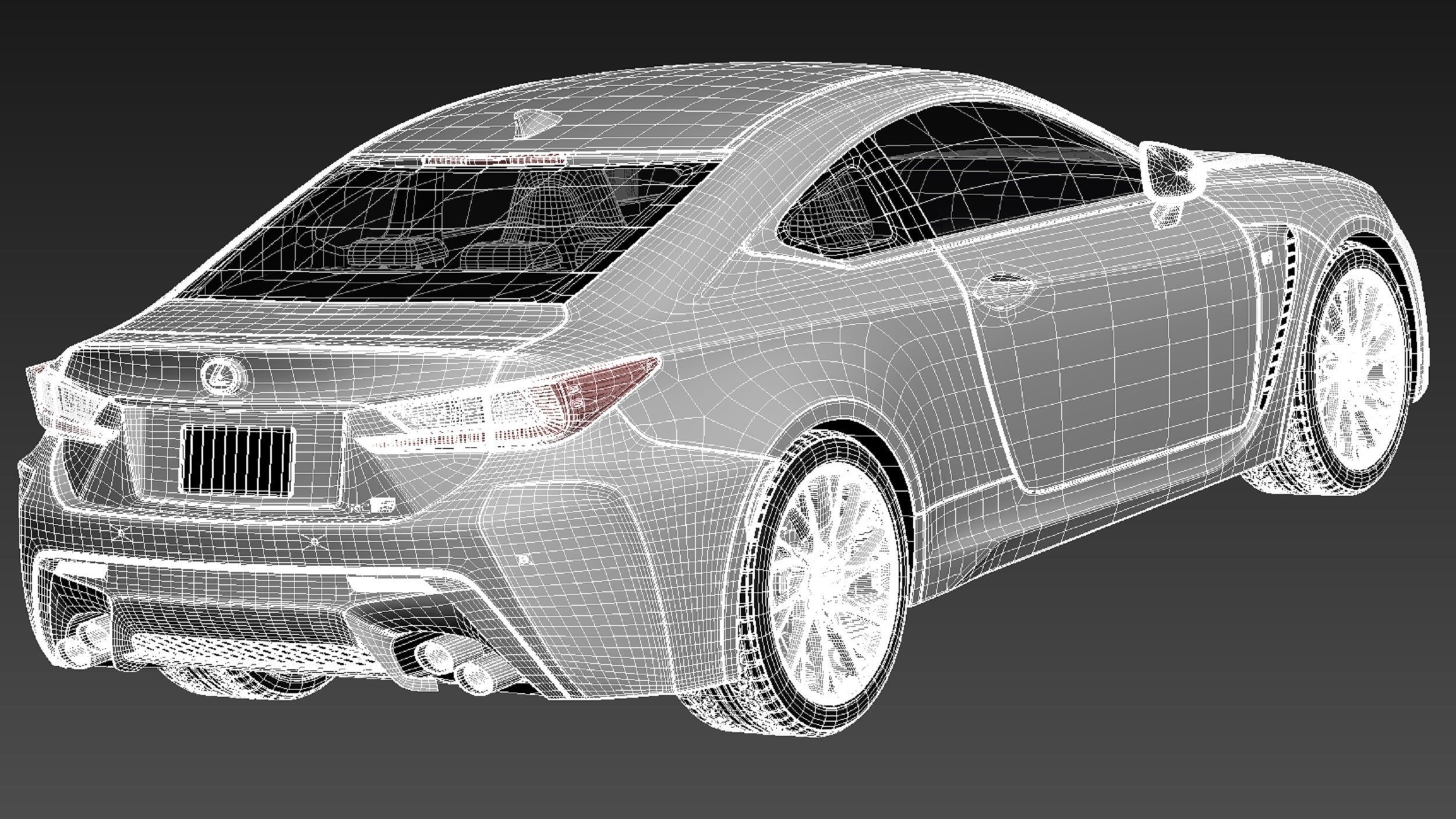 Lexus RC F 2015 3D model_17
