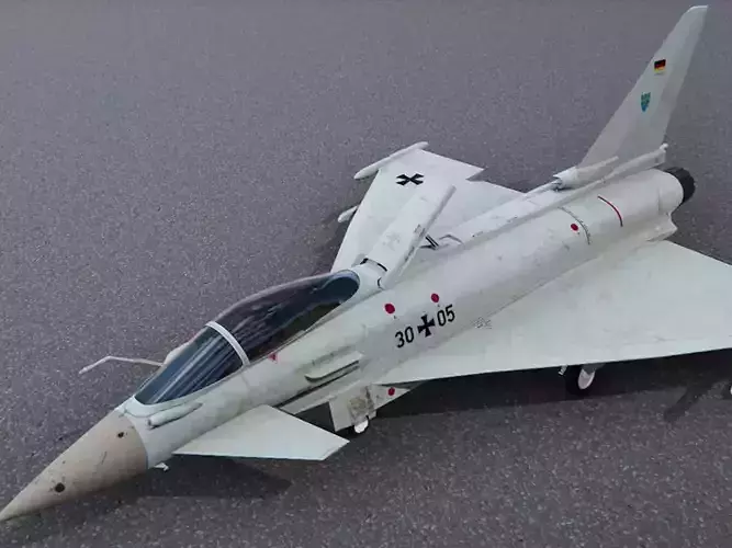 Eurofighter Typhoon - Fighter Jet Low-poly 3D model