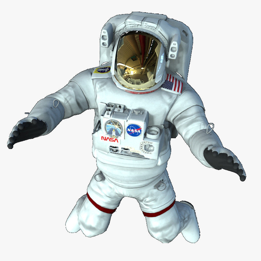 Rigged Astronaut Low-poly 3D model_1