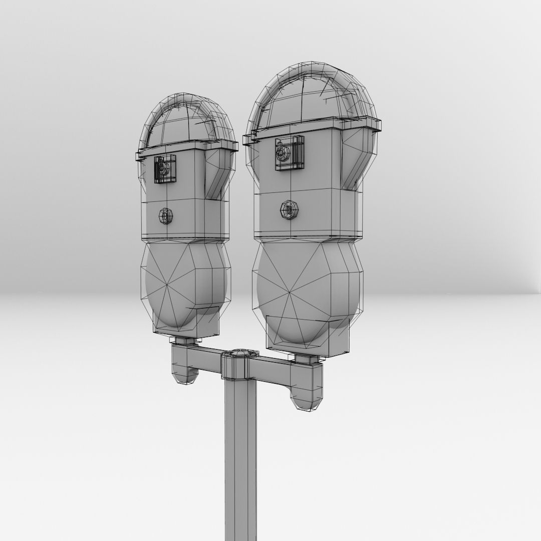 Parking Meter 3D model_4