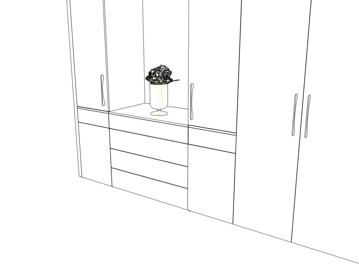 Entry Wardrobe 3D model_4