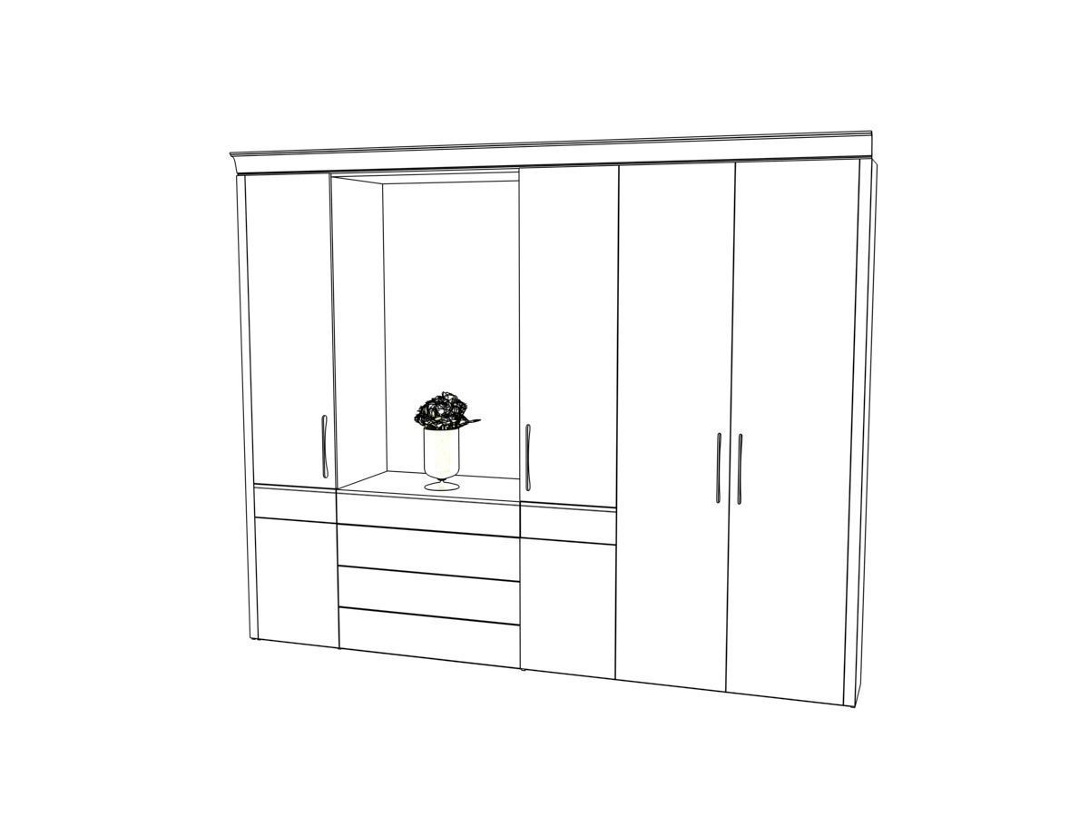 Entry Wardrobe 3D model_3