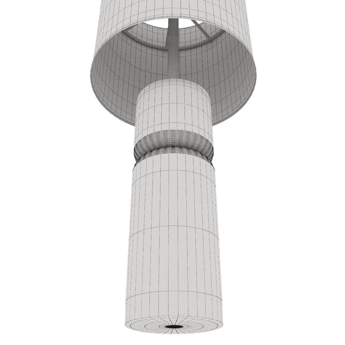  Stacked Marble Table Lamp Low-poly 3D model_5