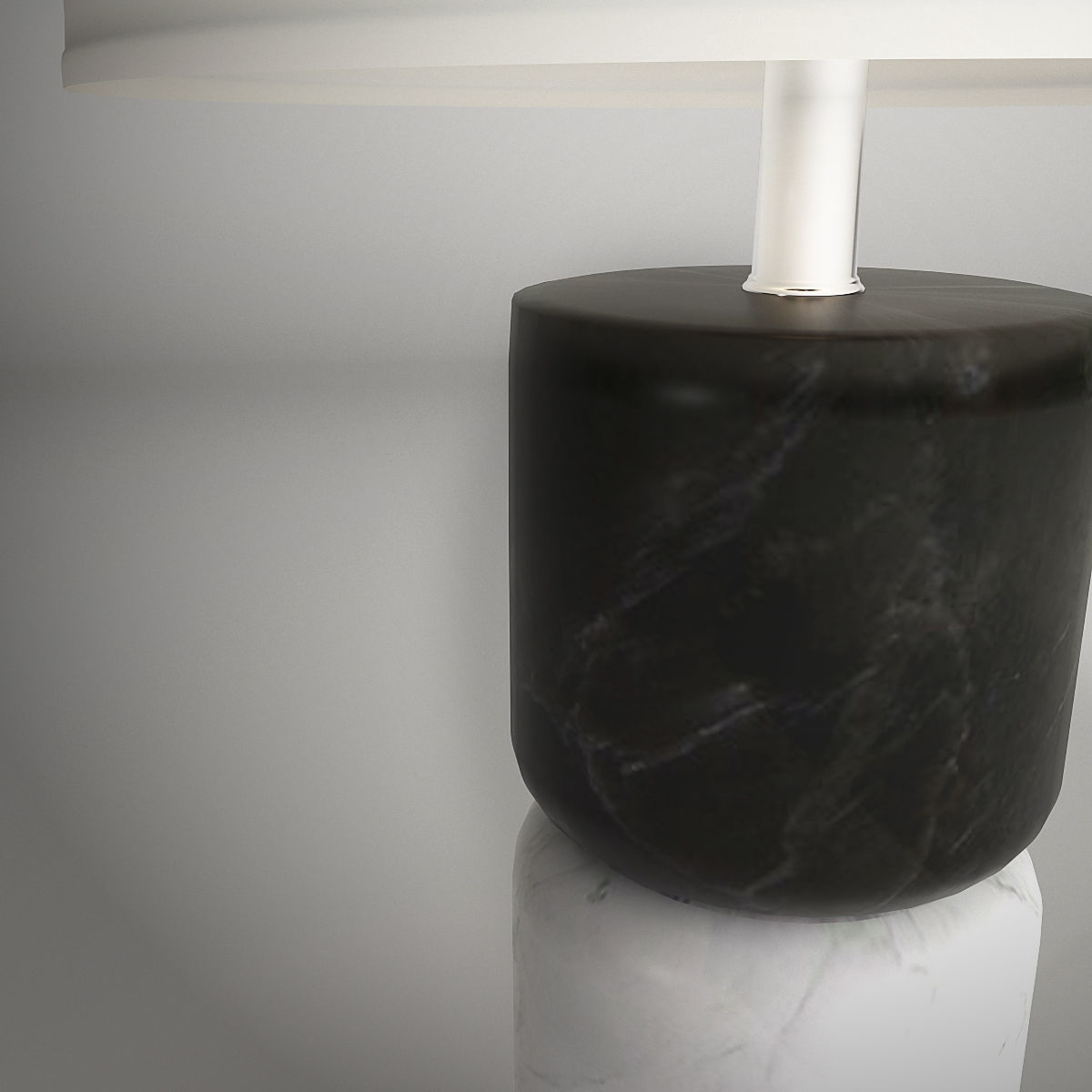  Stacked Marble Table Lamp Low-poly 3D model_6