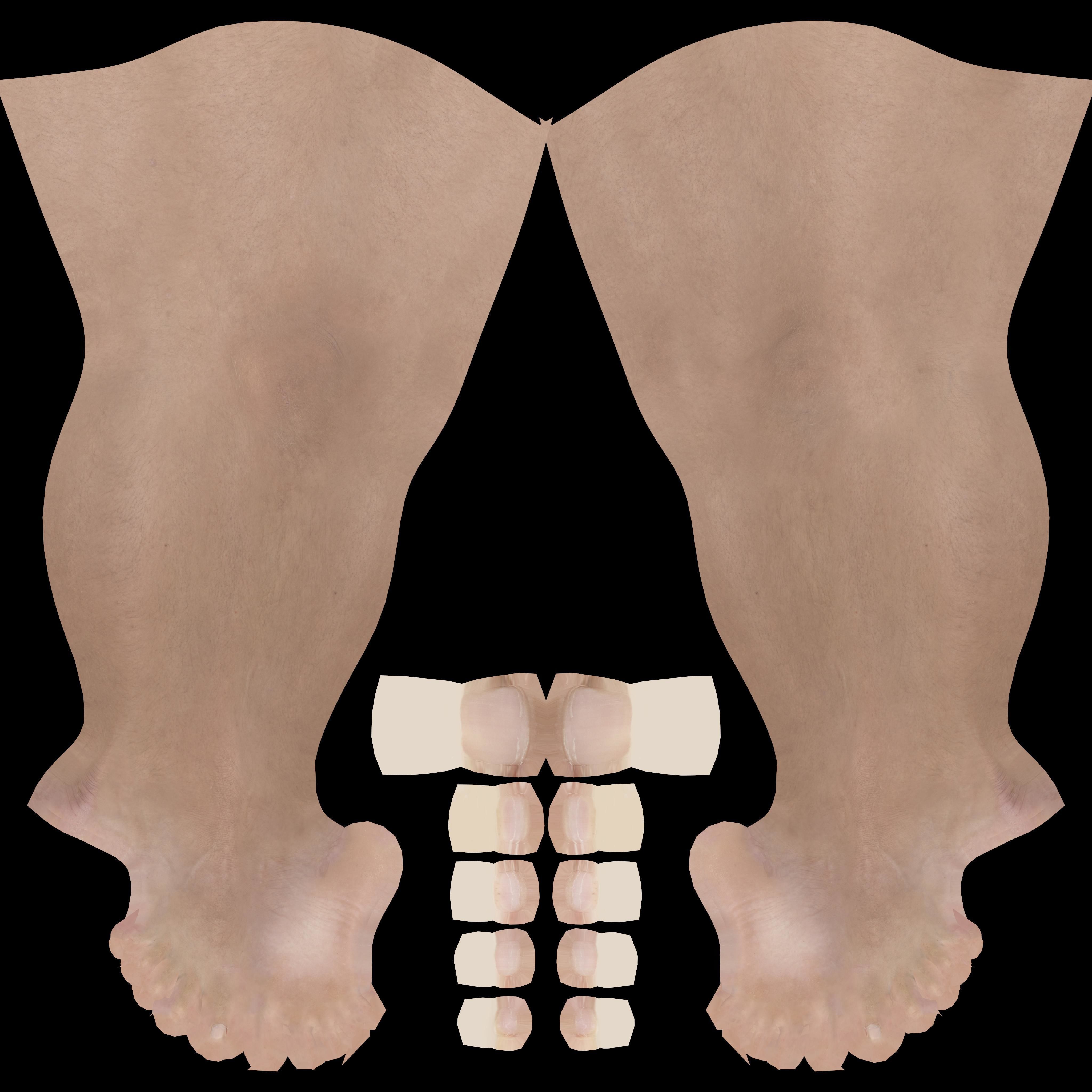 Man in the beach Low-poly 3D model_6