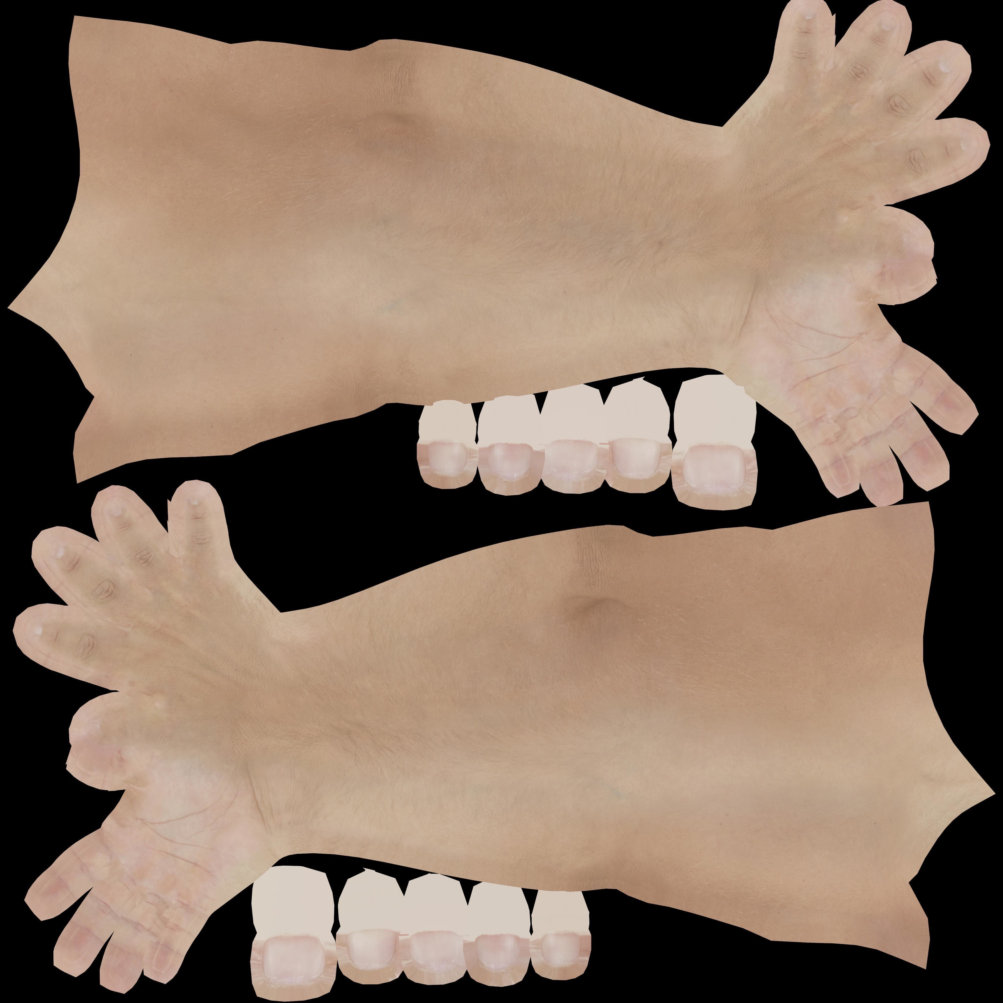 Man in the beach Low-poly 3D model_7