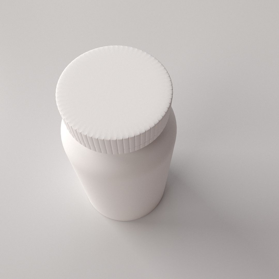 Pill Bottle 3D model_2