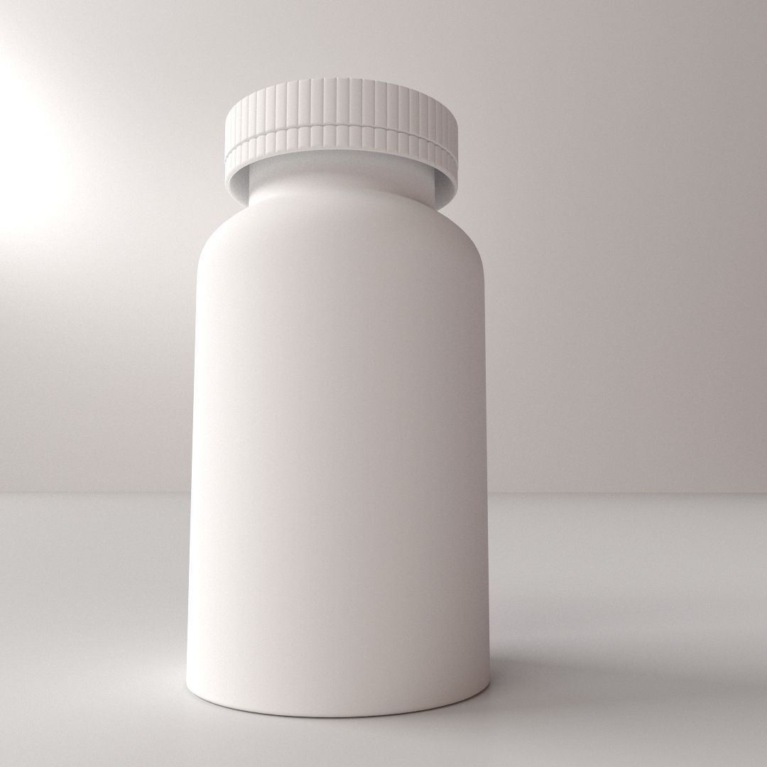 Pill Bottle 3D model_1