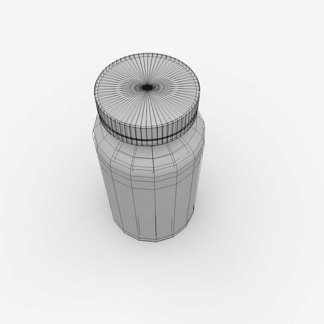 Pill Bottle 3D model_3