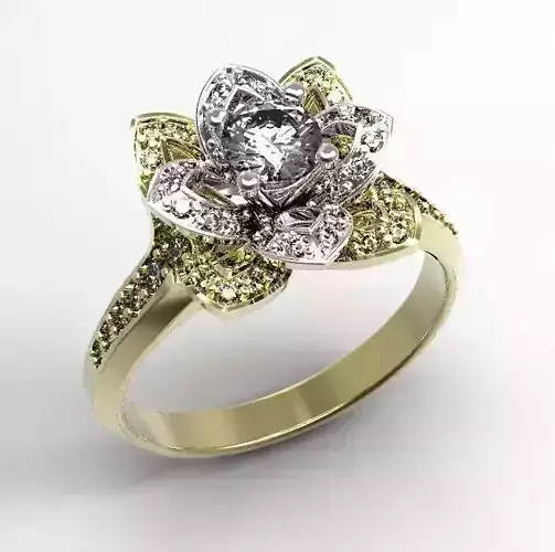 Ring with diamonds