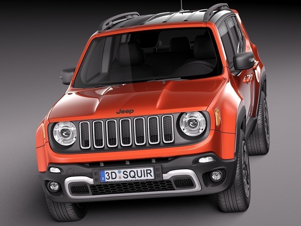 Jeep Renegade 2015 3D Model .max .obj .3ds .fbx .c4d .lwo .lw .lws