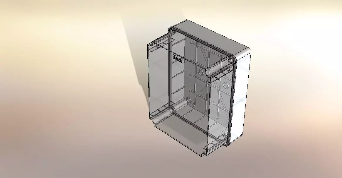 Steck junction box - Caixa passagem Steck alt 390x310x187 REF... Free 3D model_0