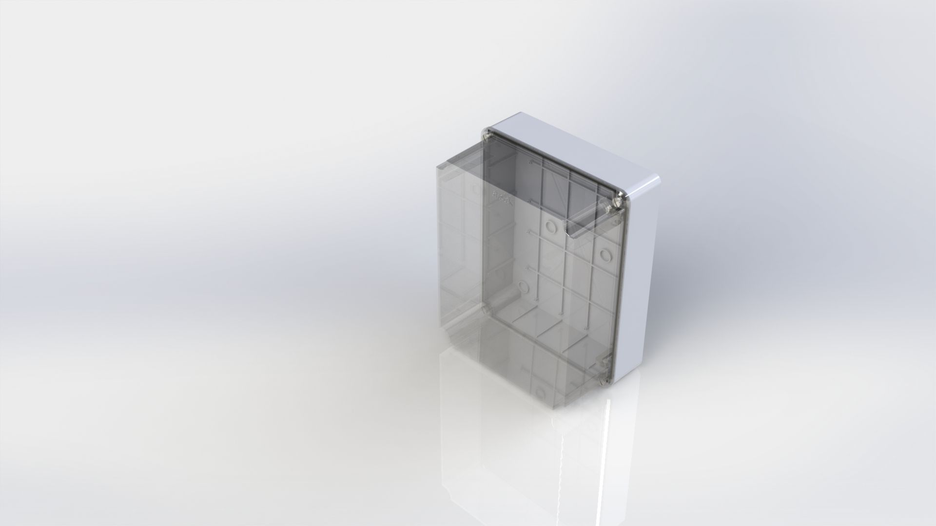 Steck junction box - Caixa passagem Steck alt 390x310x187 REF... Free 3D model_2