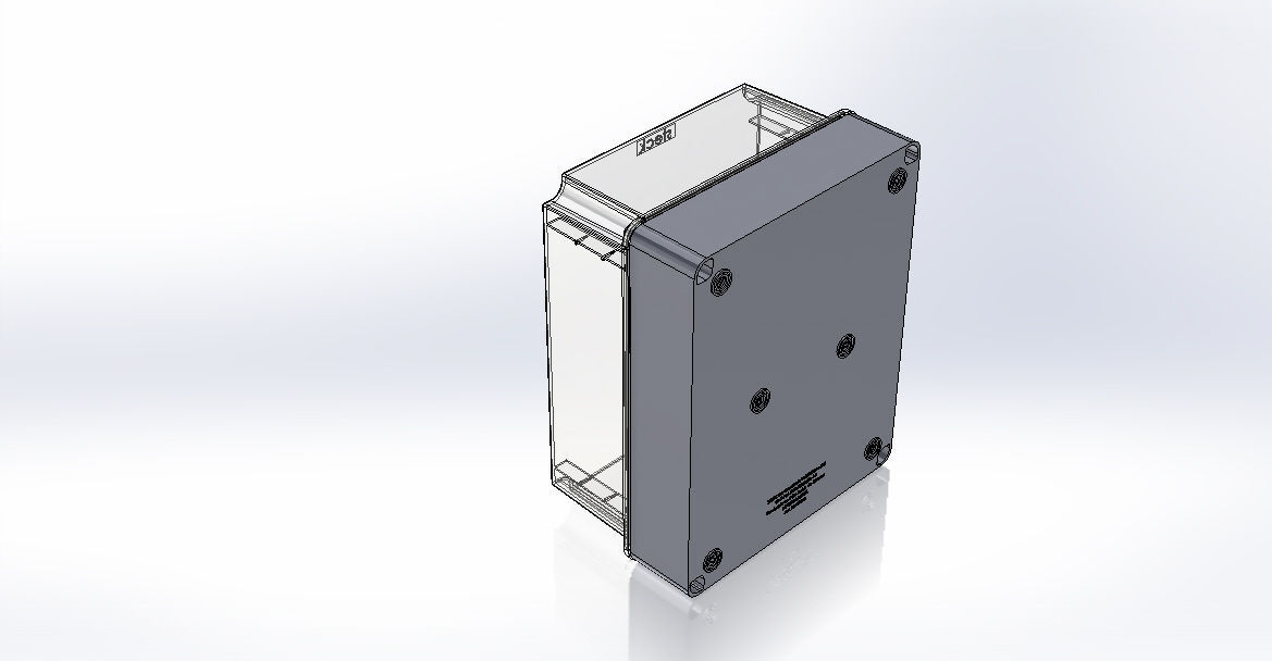 Steck junction box - Caixa passagem Steck alt 390x310x187 REF... Free 3D model_3