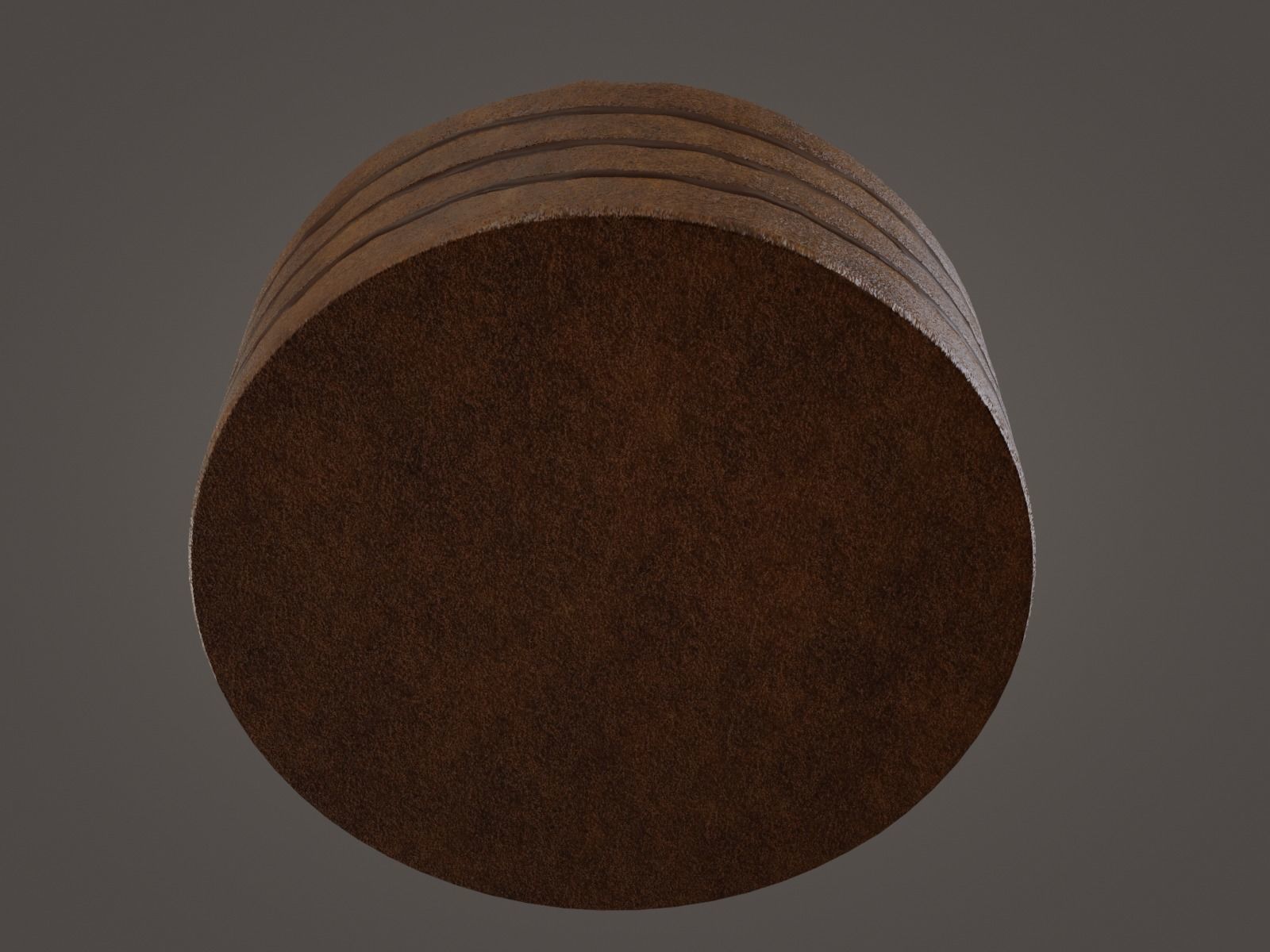 Chocolate Cake Low-poly 3D model_6