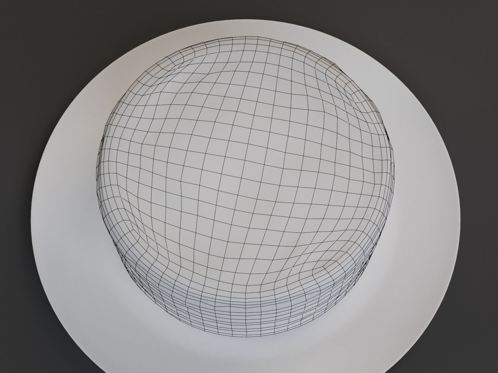 Chocolate Cake Low-poly 3D model_5