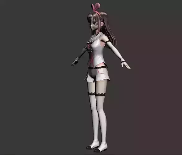 Lovely little lolie Free low-poly 3D model