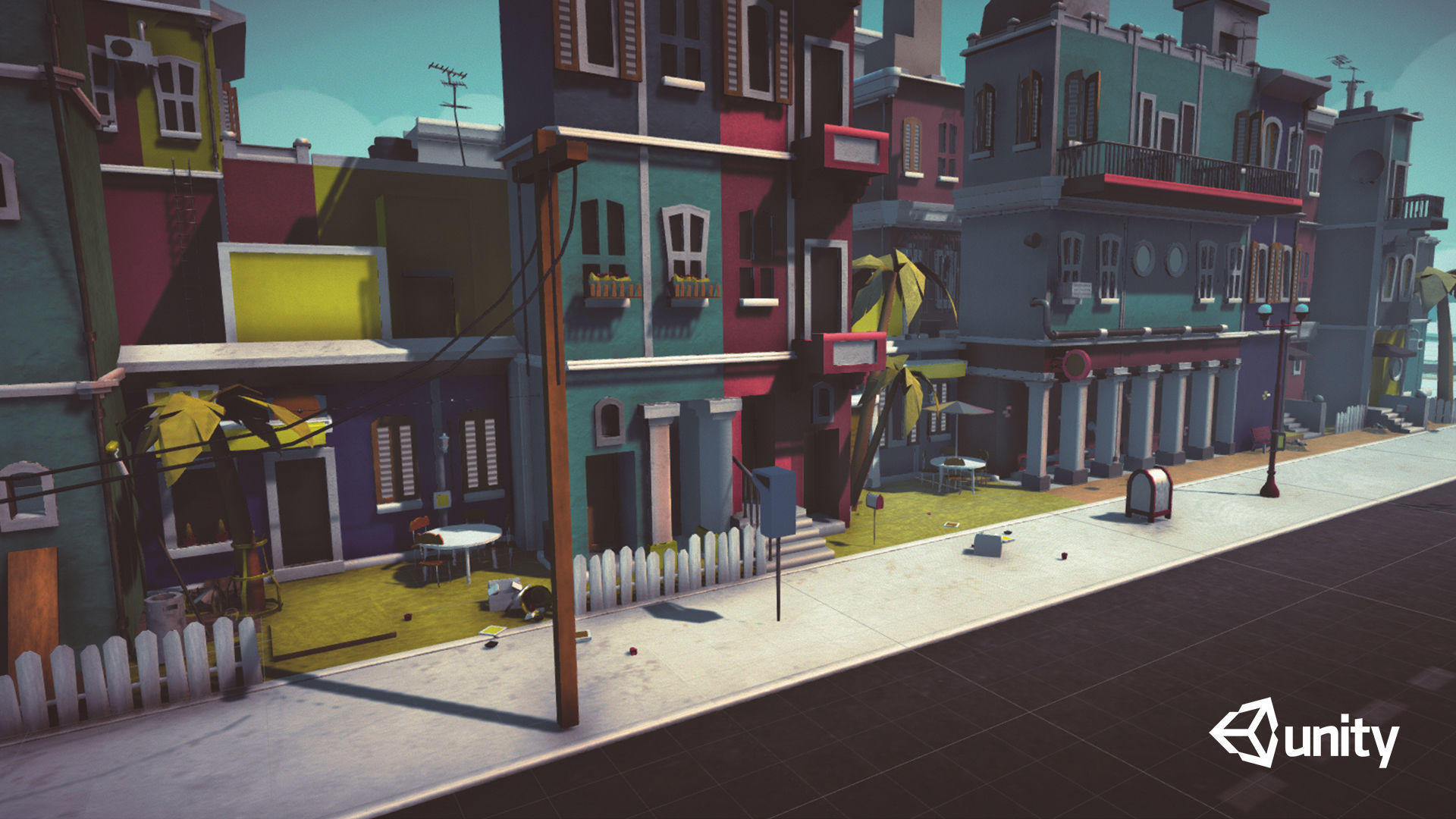  Cartoon Low Poly Modular City Pack Low-poly 3D model_4
