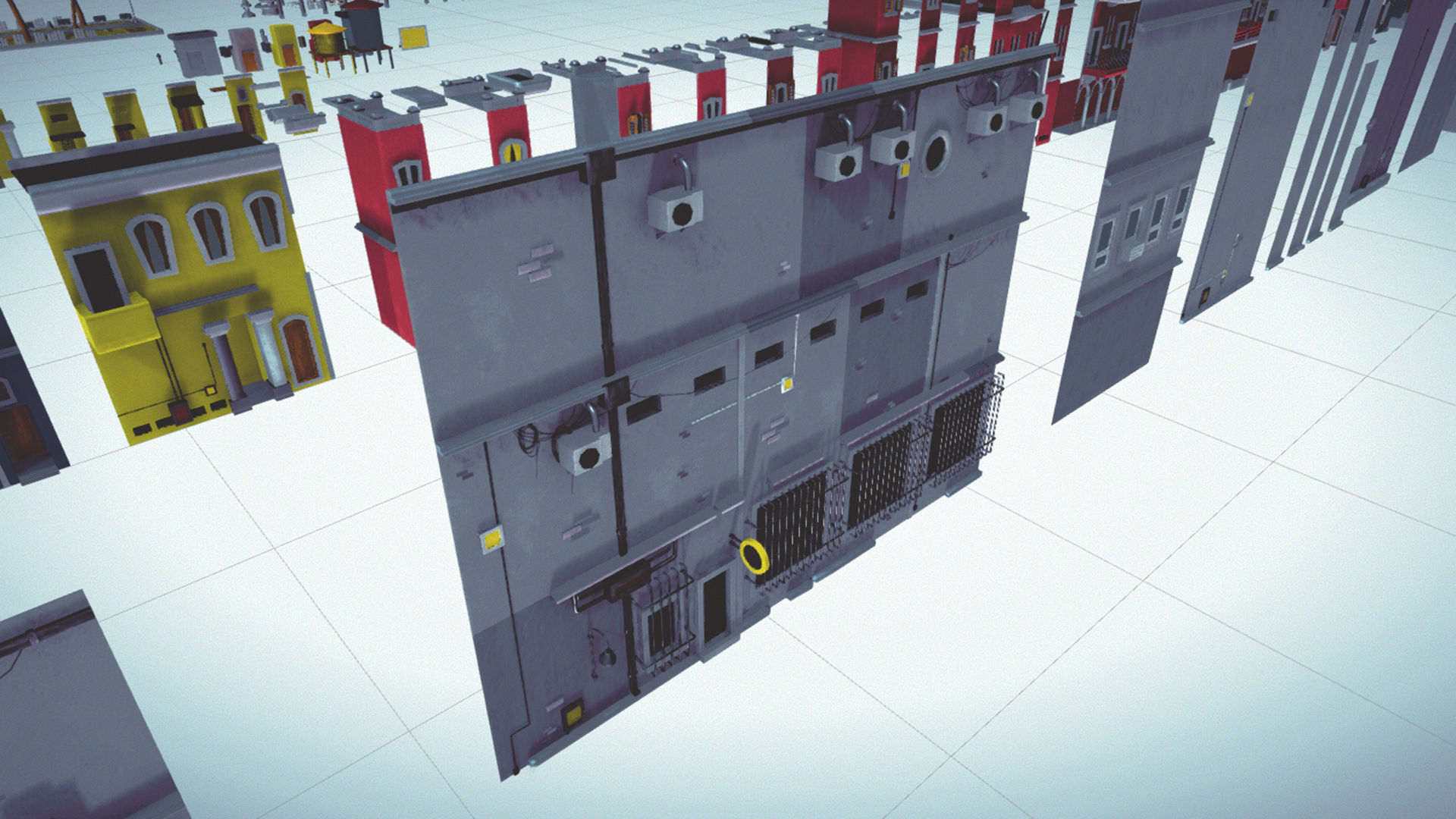  Cartoon Low Poly Modular City Pack Low-poly 3D model_15