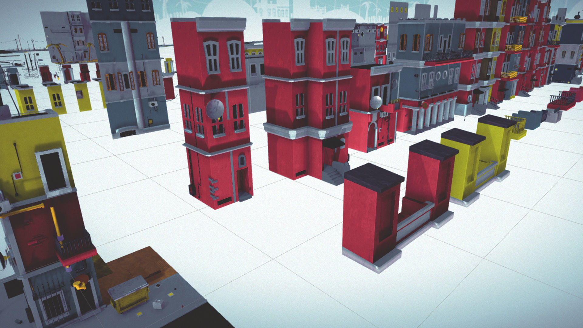  Cartoon Low Poly Modular City Pack Low-poly 3D model_19