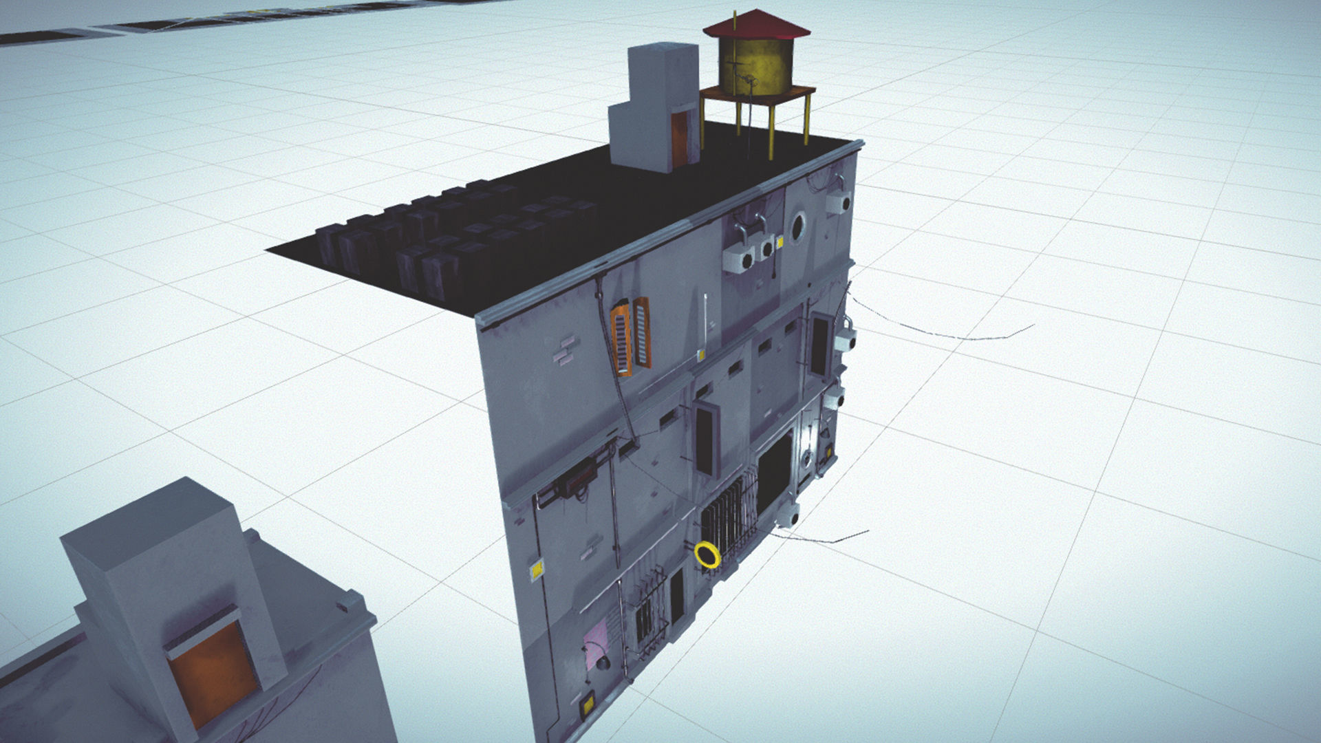  Cartoon Low Poly Modular City Pack Low-poly 3D model_18