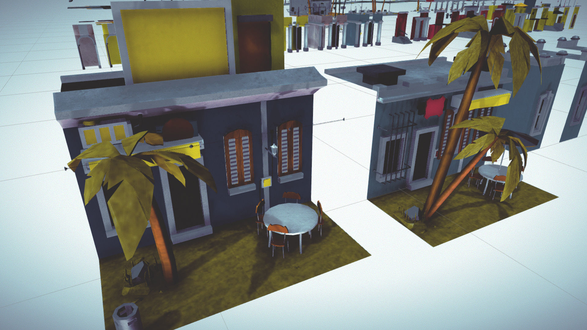  Cartoon Low Poly Modular City Pack Low-poly 3D model_16