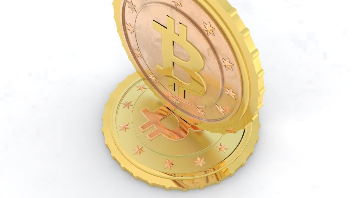 Bitcoin Coin 3D model_3