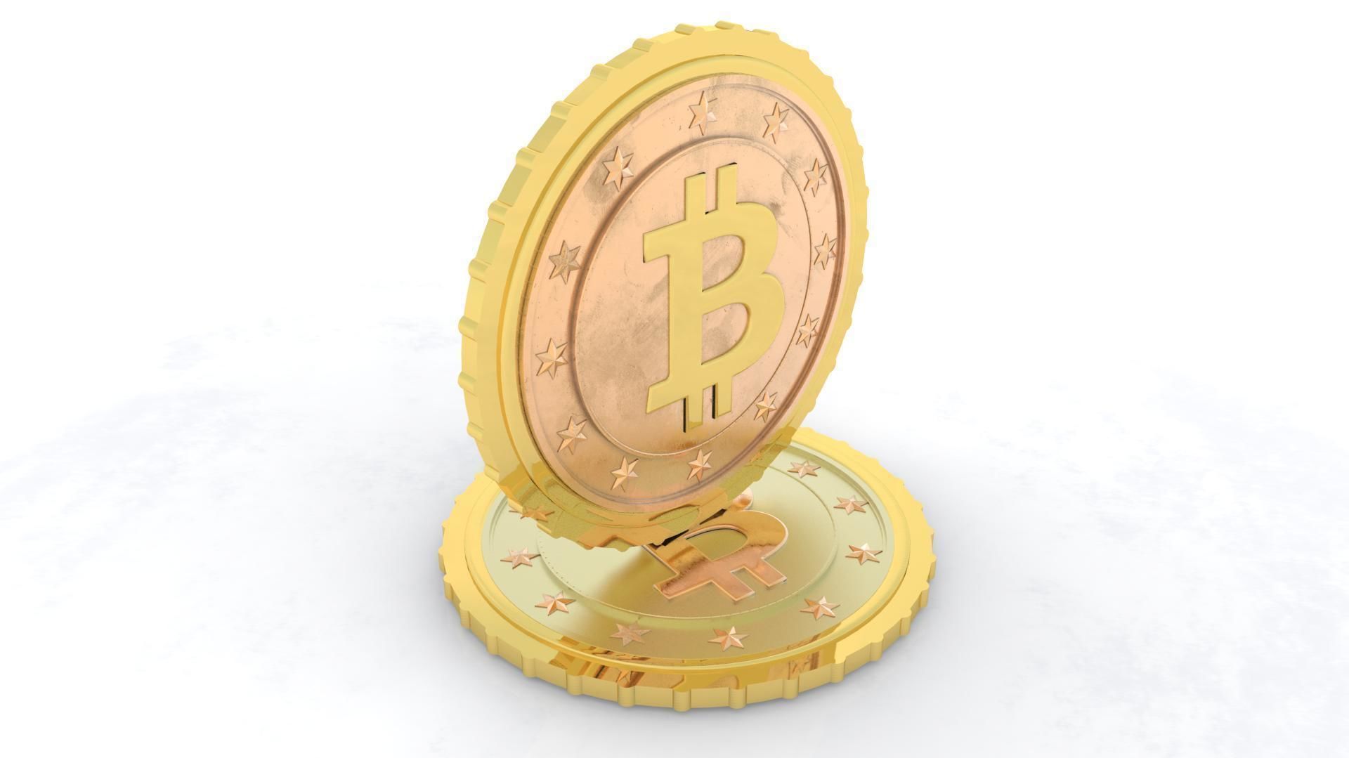 Bitcoin Coin 3D model_1