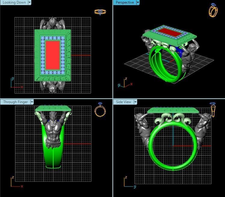 Ring T00992 3D print model_2