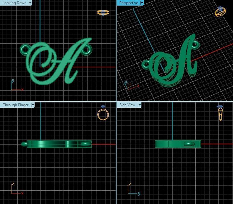 Pendant T00994 3D print model_2