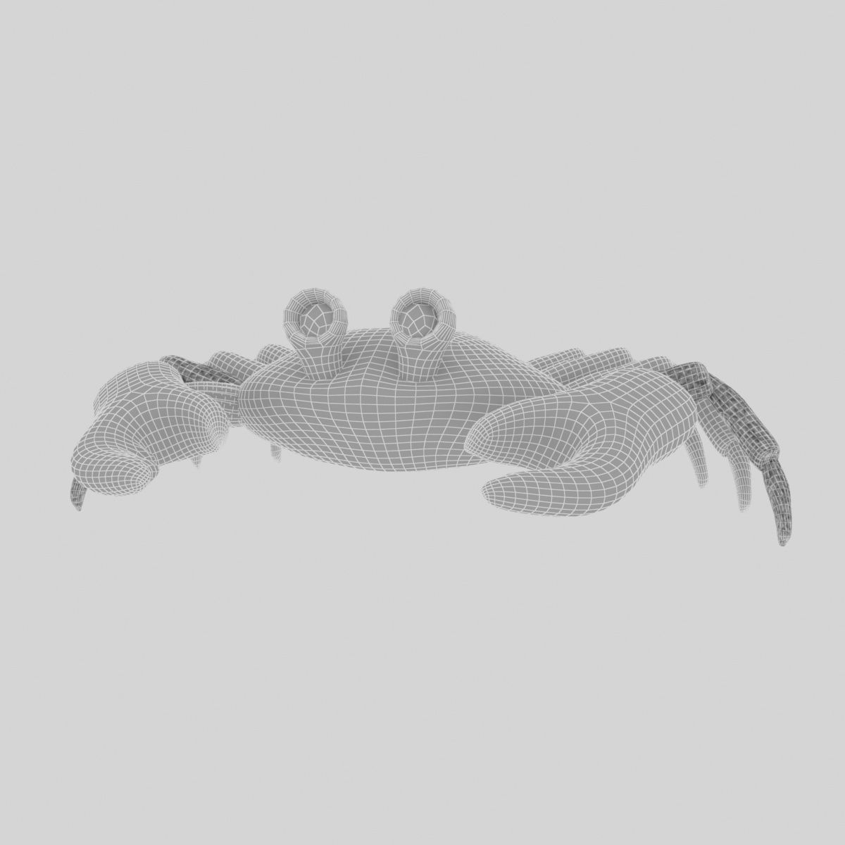 Crab Toon Low-poly 3D model_5