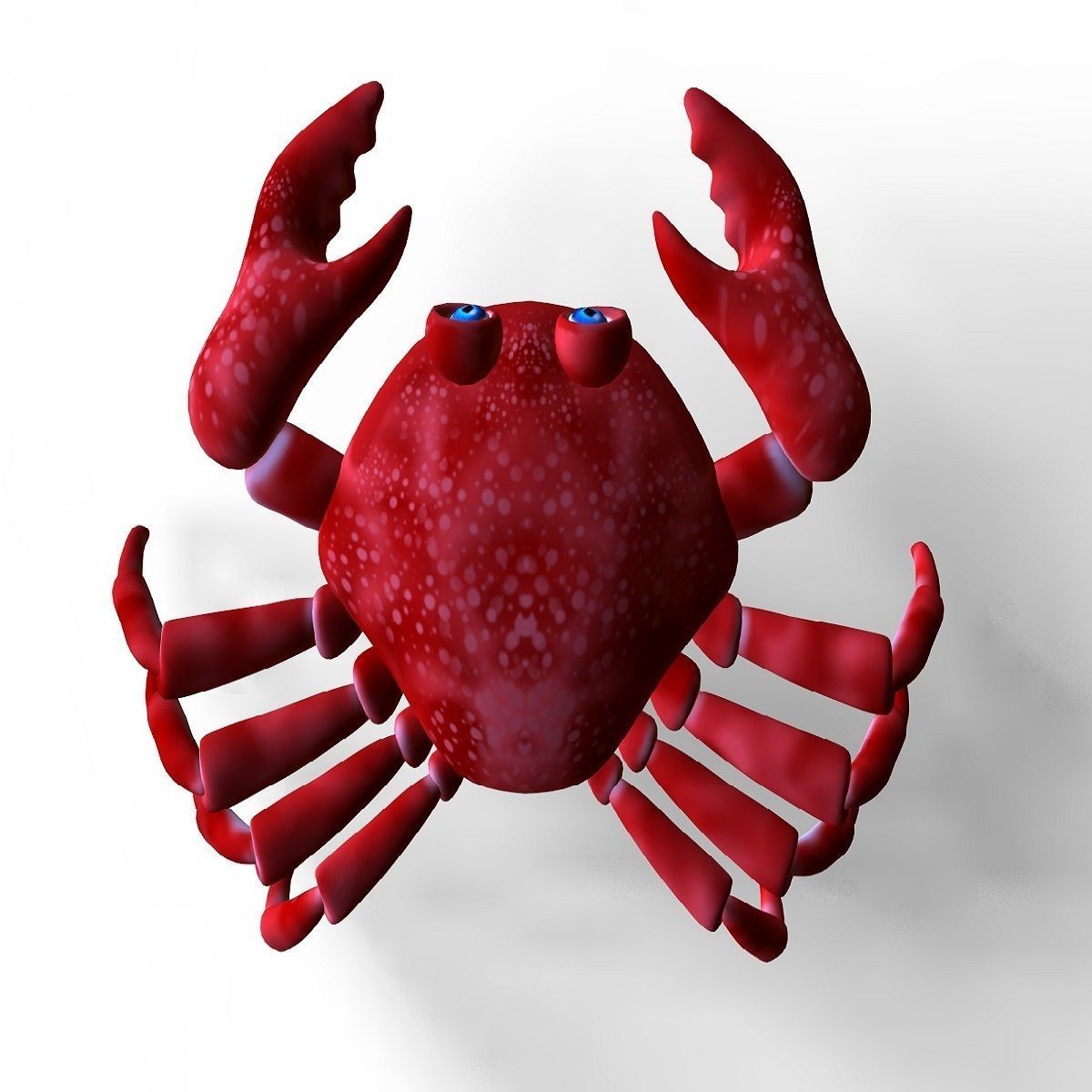 Crab Toon Low-poly 3D model_3