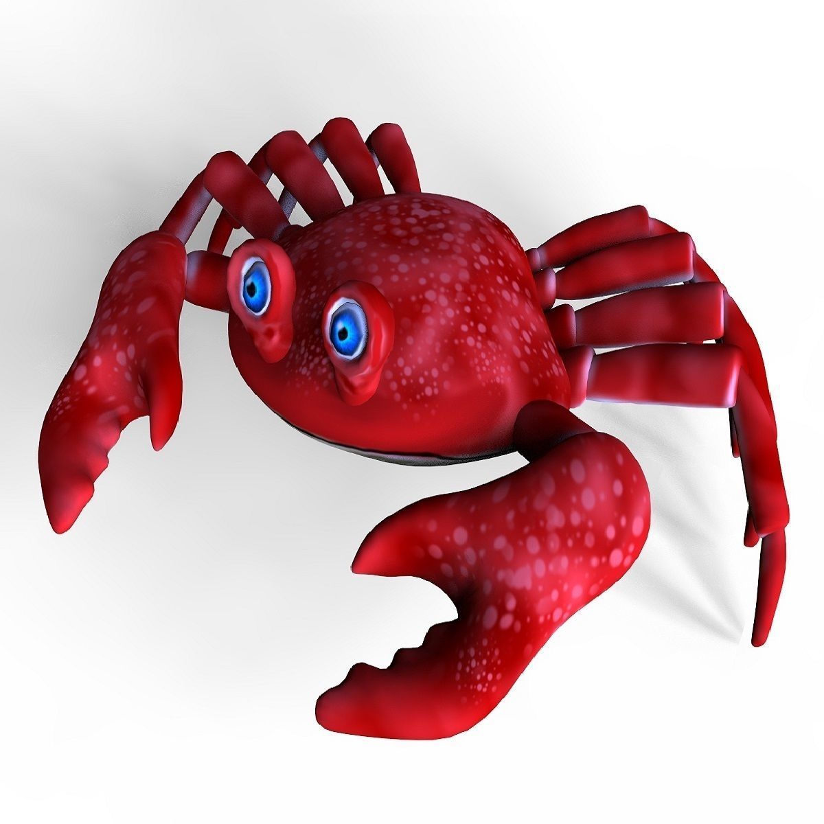 Crab Toon Low-poly 3D model_2