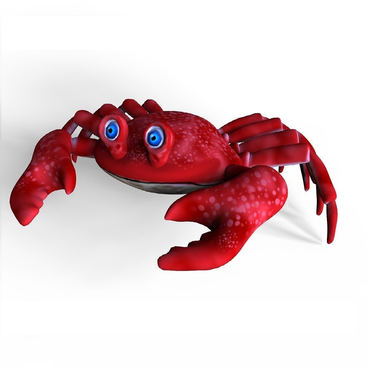 Crab Toon Low-poly 3D model_1